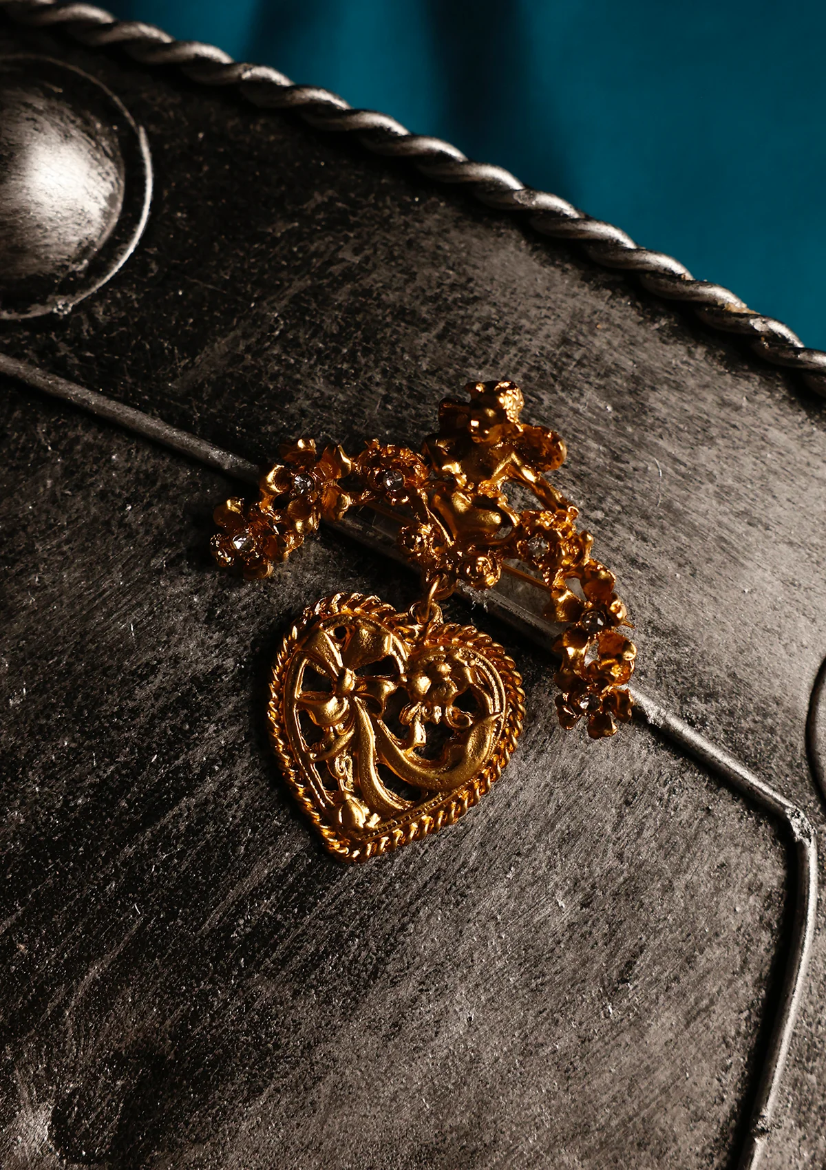 Heart Cupid Brooch