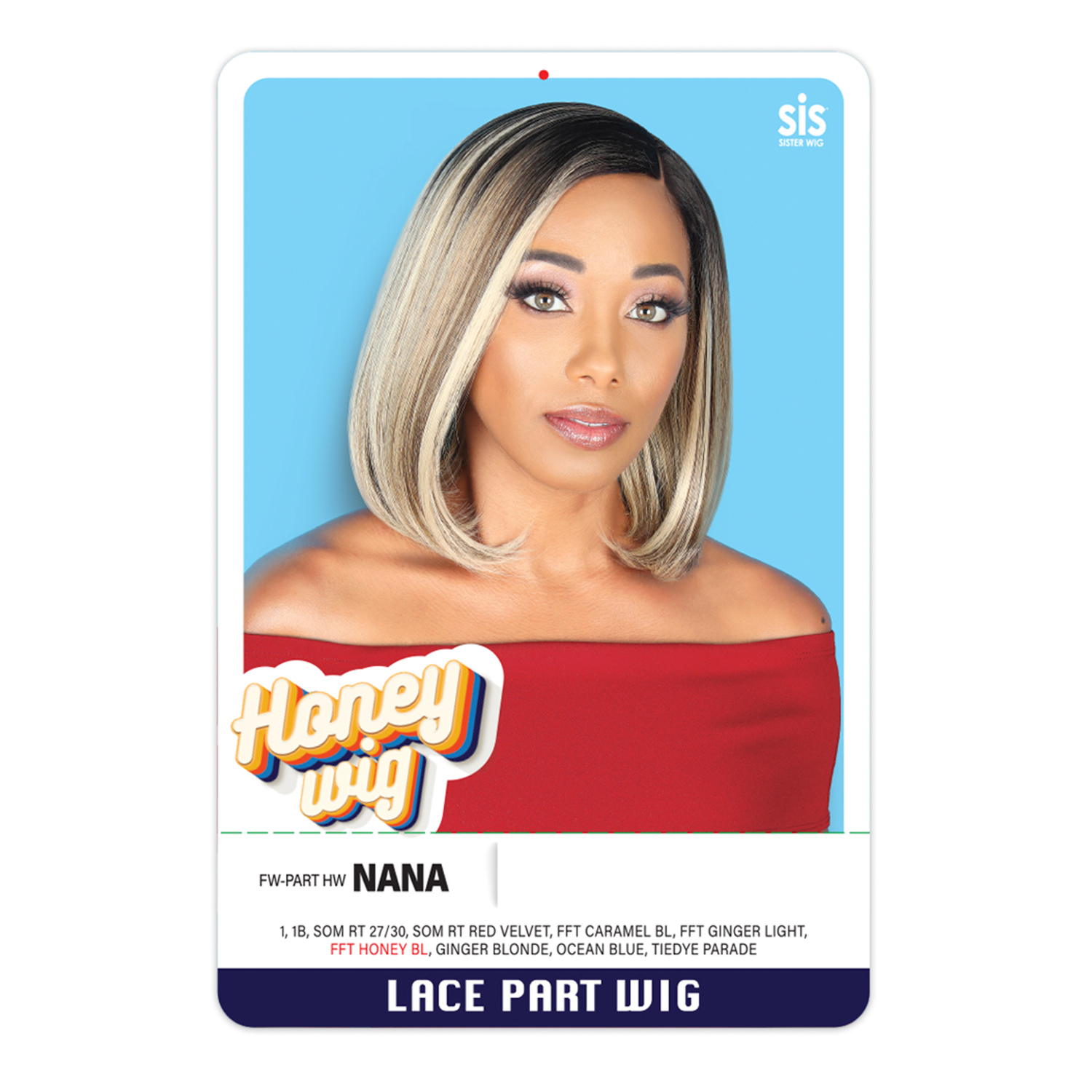 Zury Sis Honey Wig HD Lace Part FW-PART HW Nana