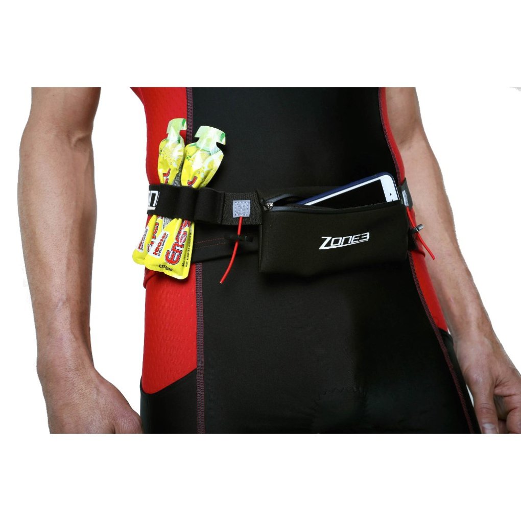 Zone3 Endurance Neoprene Number Belt - black/white/gold