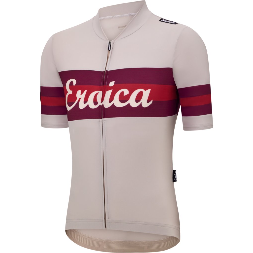 Santini Eroica Timo Short Sleeve Jersey Men ER94075CTIMO - cappuccino CP