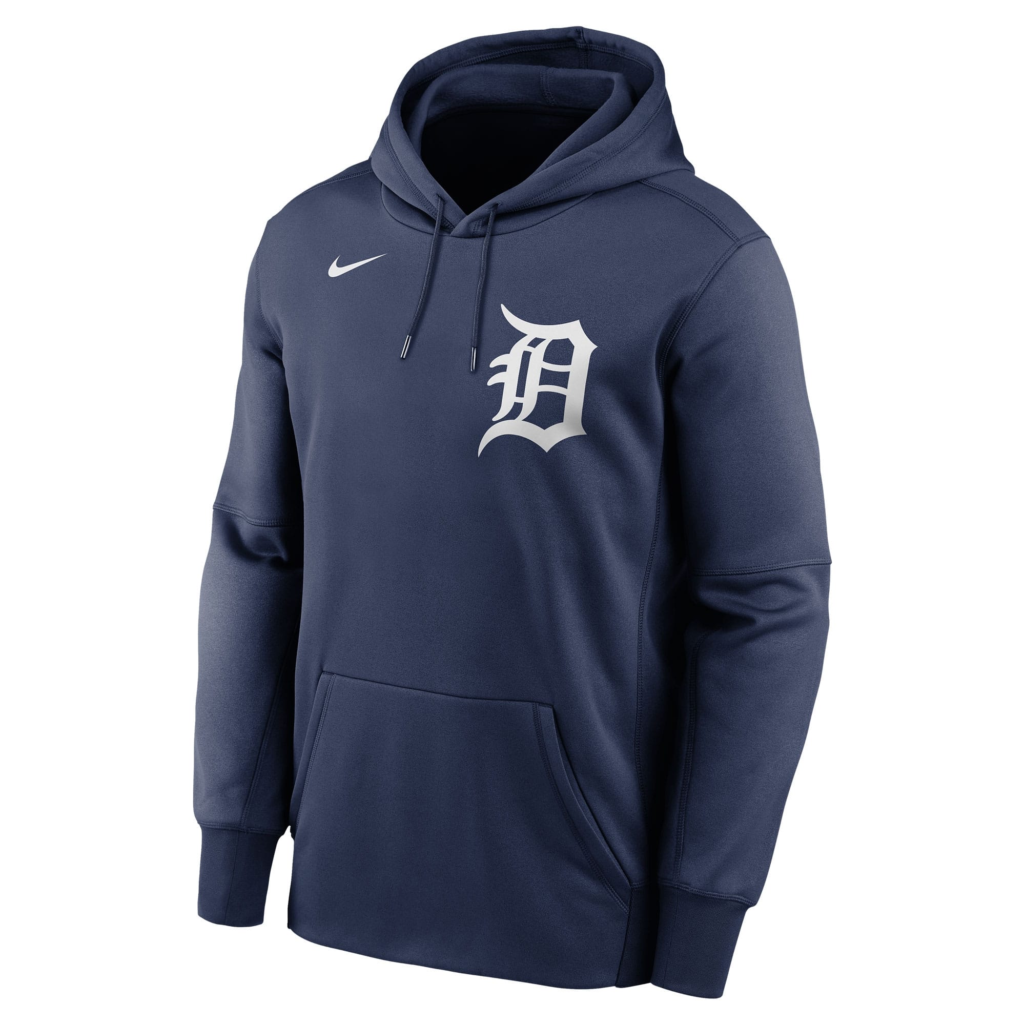 Detroit Tigers Wordmark Nike Therma Dri-FIT MLB Hoodie Navy