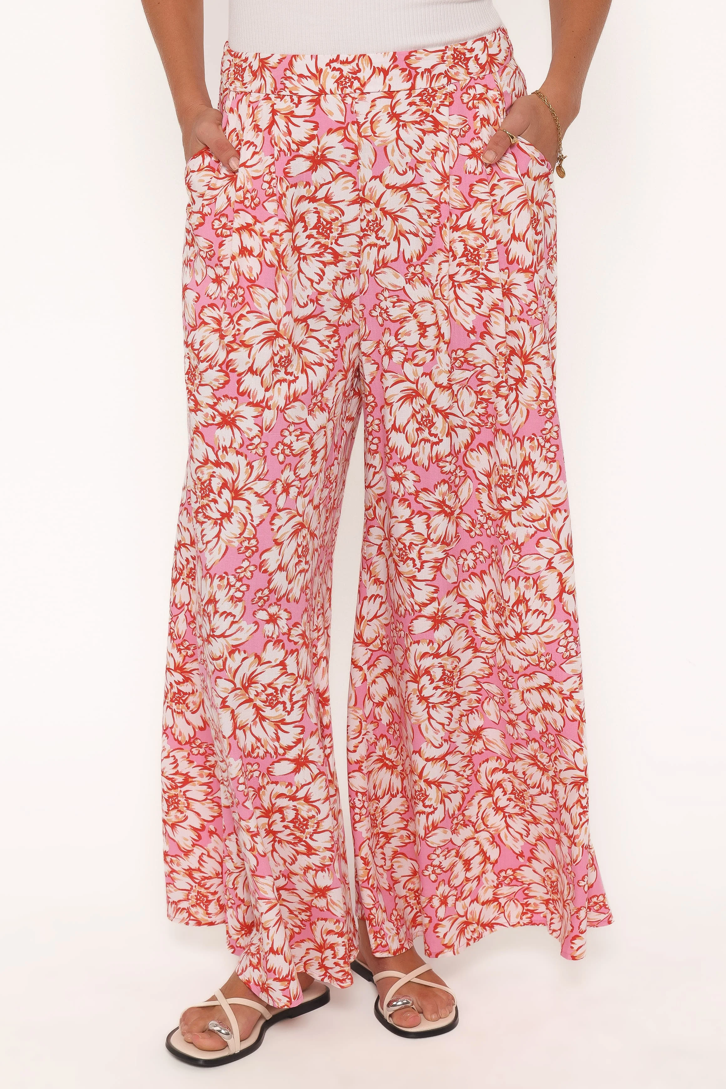 Lessie Pants - Pink Floral