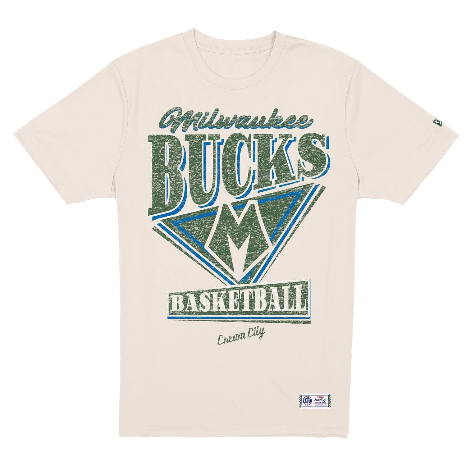 Milwaukee Bucks 2025-26 City Edition NBA T-Shirt Beige