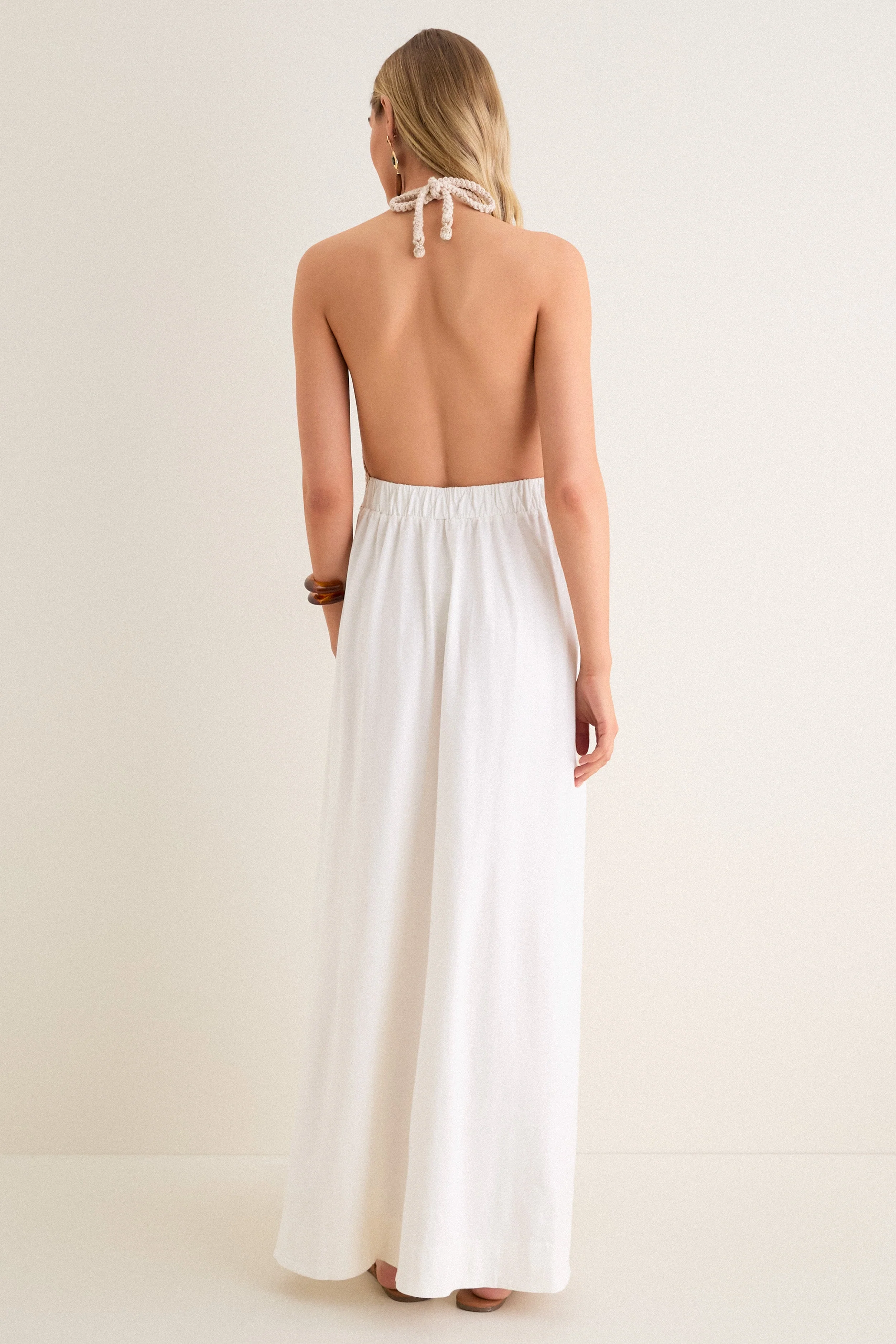 Off-White Sunset Crochet Maxi Dress