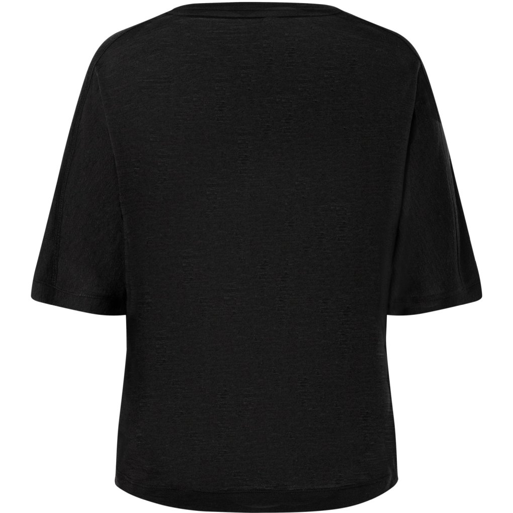 SUPER.NATURAL Liquid Flow T-Shirt Women - Jet Black/Fresh White