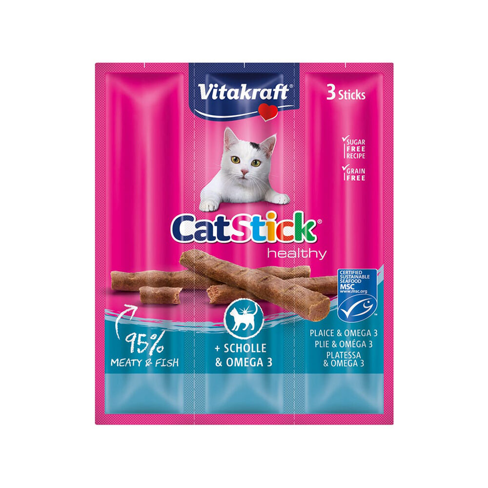 Vitakraft Cat Stick Mini - Plaice & Omega 3