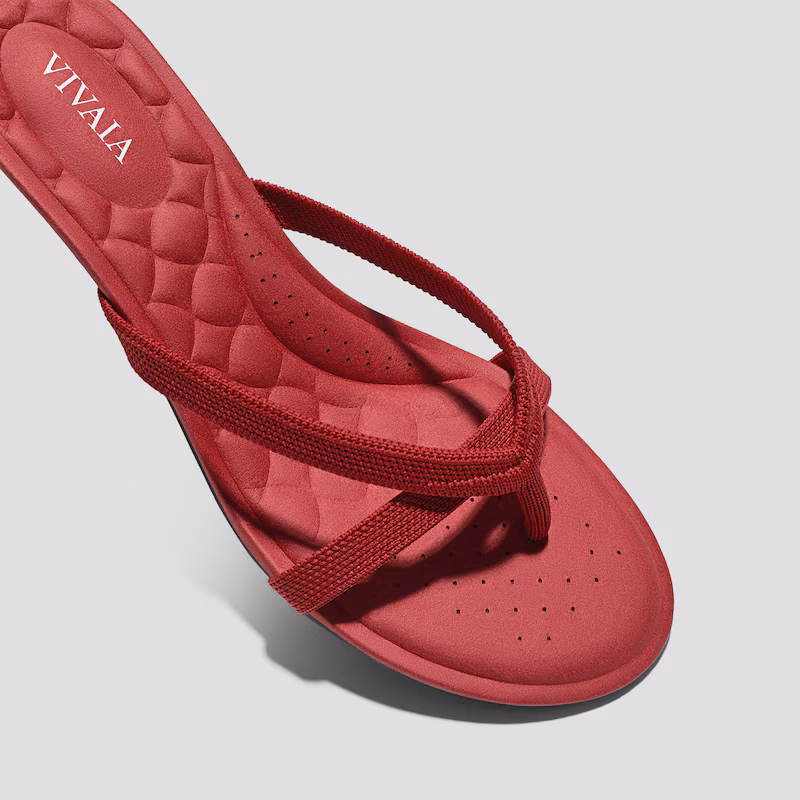 Round-Toe Kitten-Heel Sandals (Emeline)