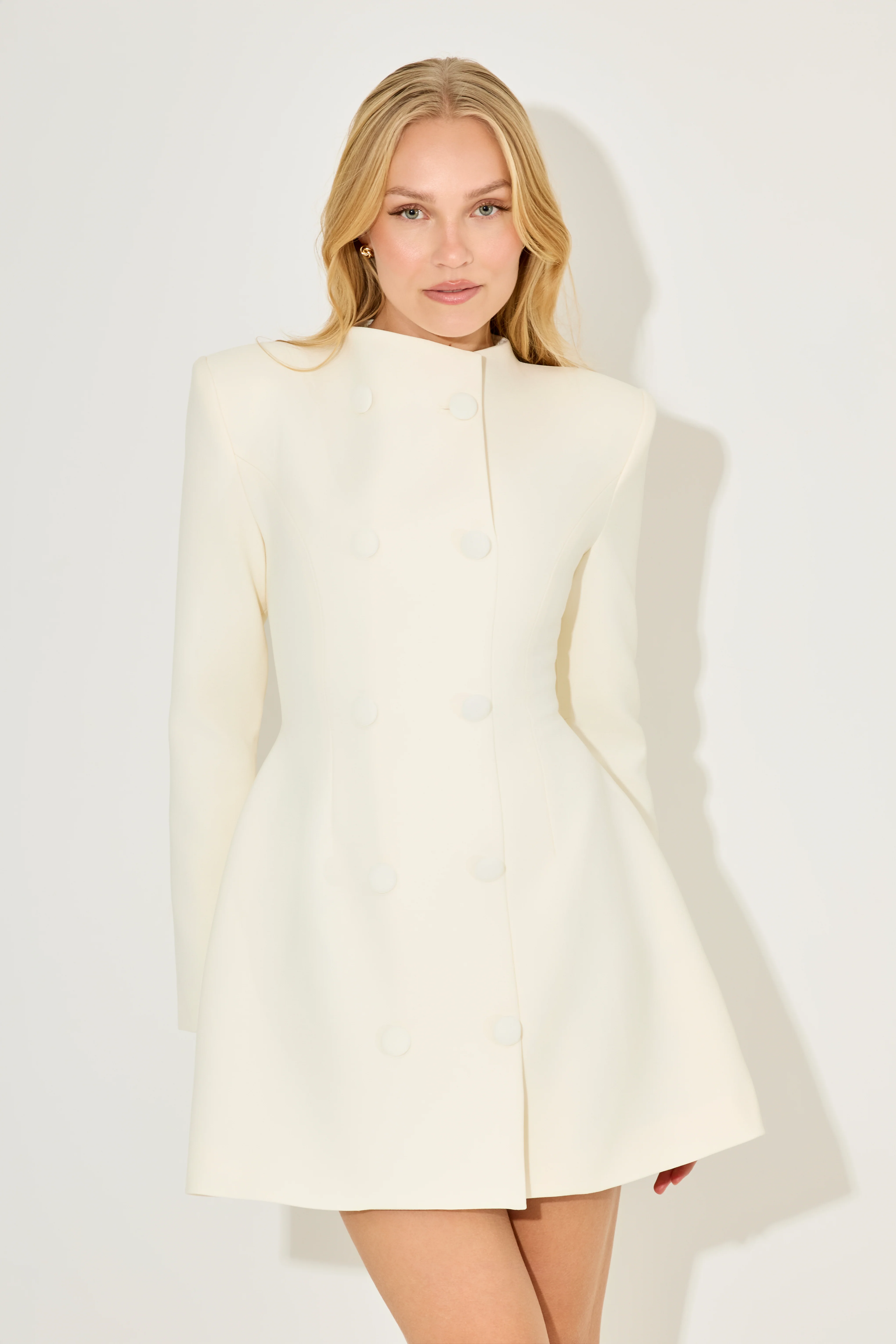 Button Mini Dress