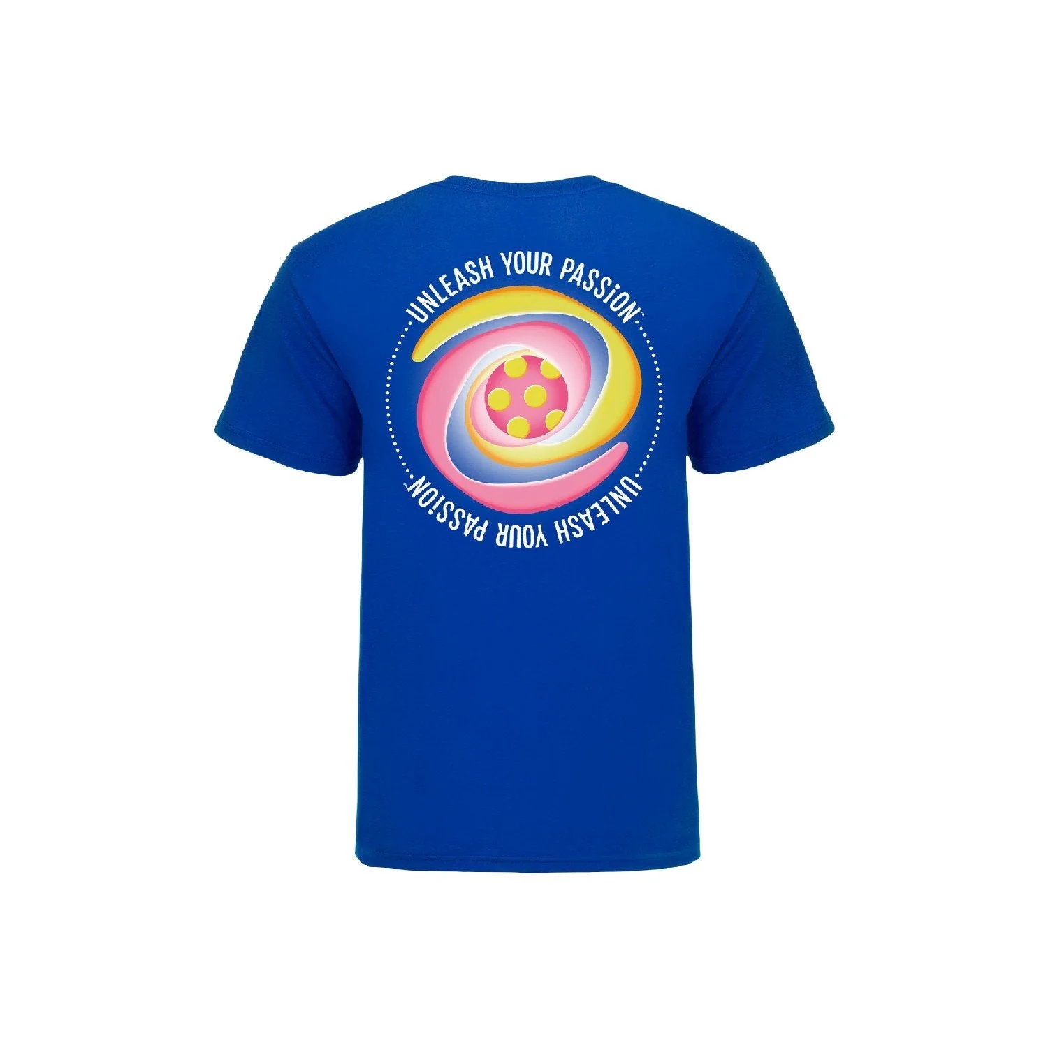 World football competition U-17 Women's World Cup Dominican Republic 2024™ Blue Football Swirl T-Shirt - Men's