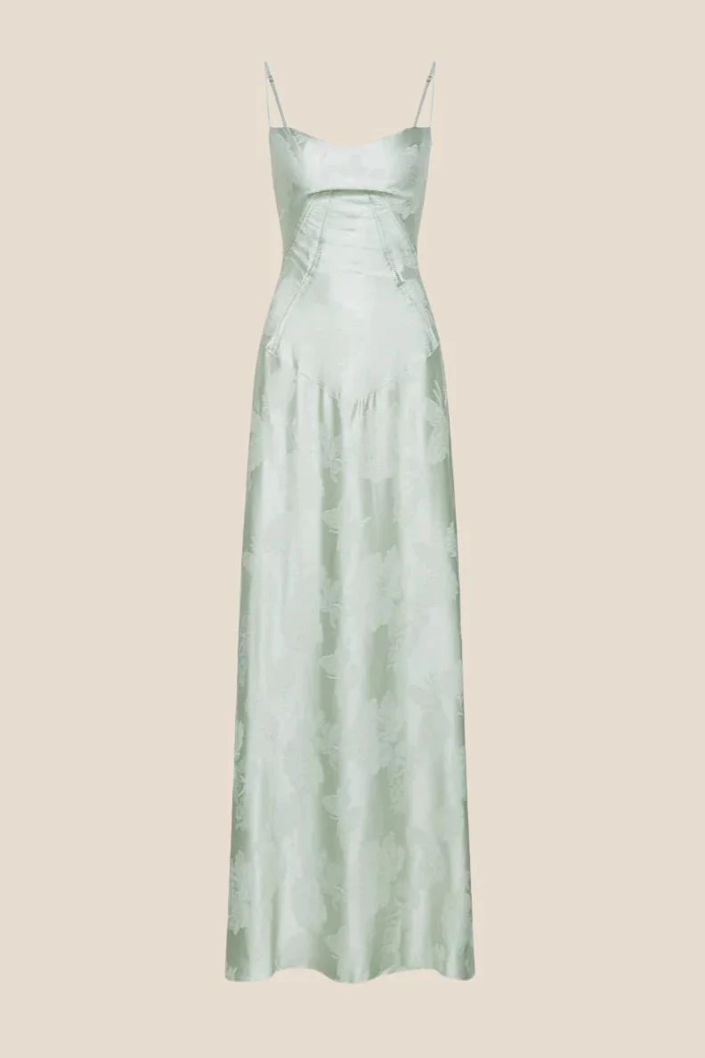 Dreamy Purple Straps Long Dress