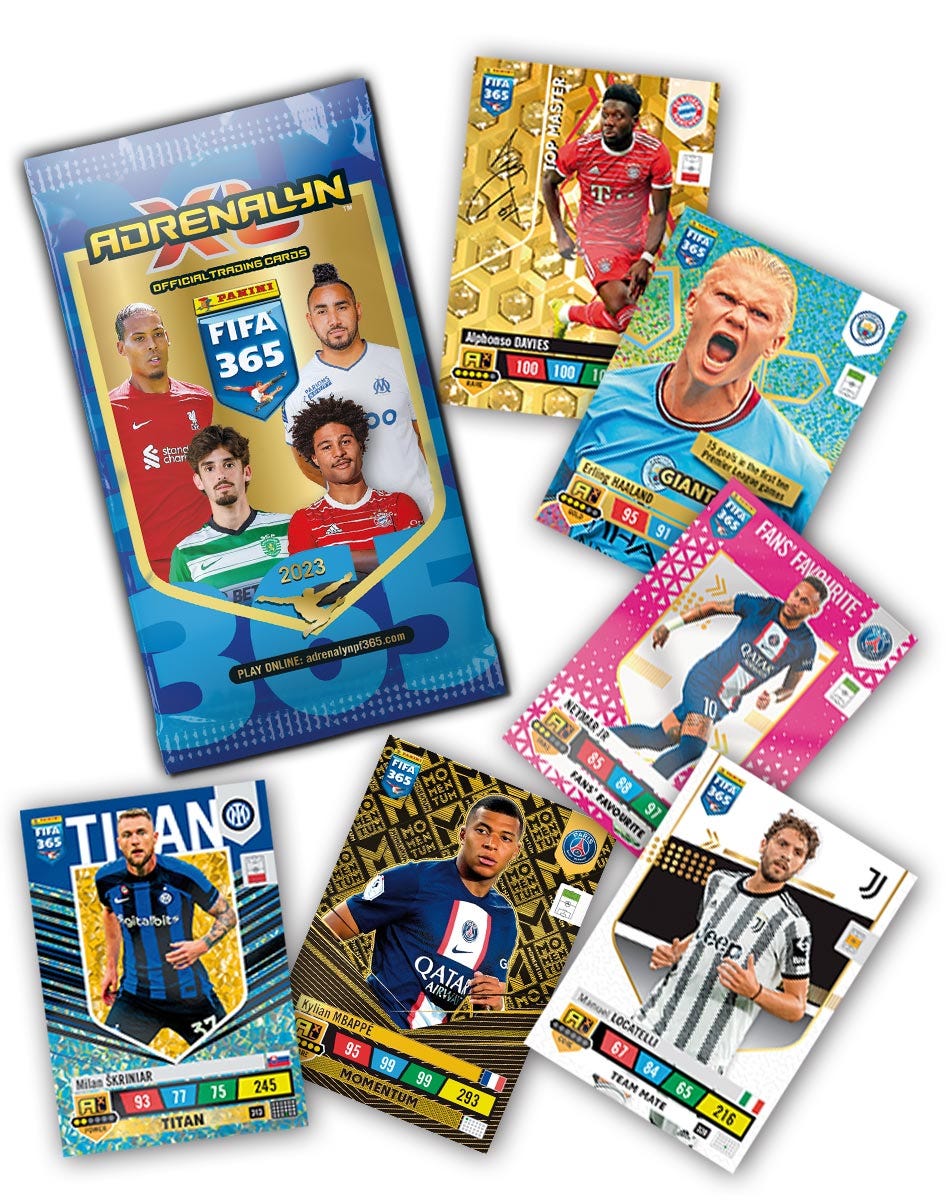 PANINI FIFA 365 ADRENALYN 2023 - FANS FAVOURITES - missing cards