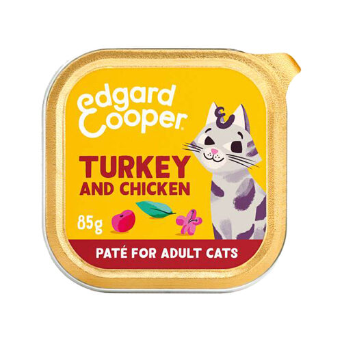 Edgard & Cooper Adult Cat - Turkey and Chicken - Pâté - 16 x 85 g
