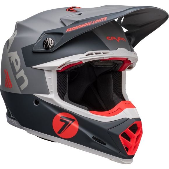Casque cross Bell MOTO-9S FLEX SEVEN VANGUARD 2026 - Gris / OrangeRef : EL0618