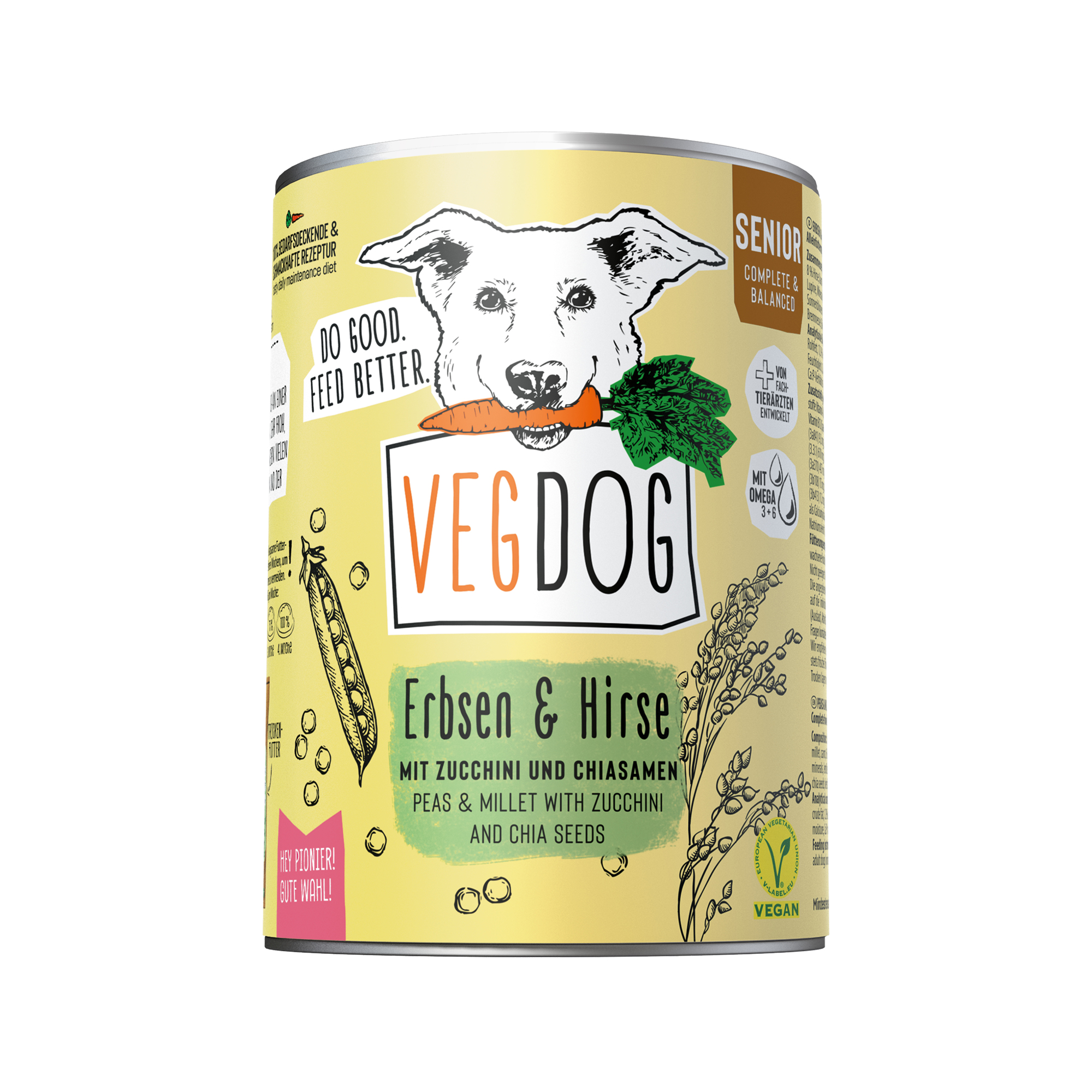 Vegdog Senior No1 Dog Food - Tin - 6 x 400g