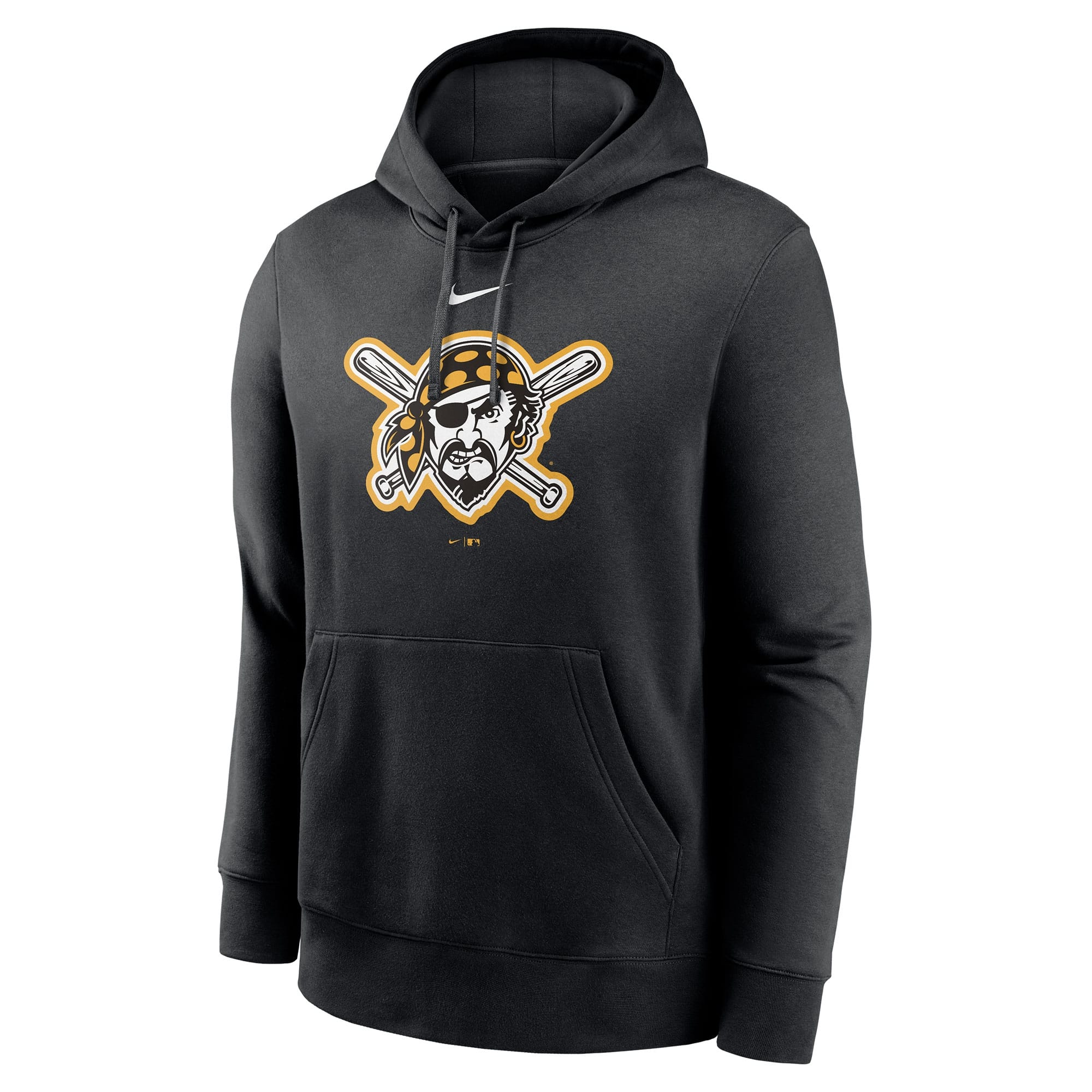 Pittsburgh Pirates Alternate Logo Nike Club Fleece MLB Hoodie Black
