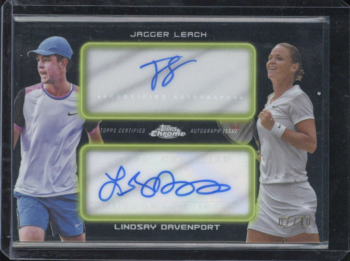2025 Topps Chrome Jagger Learch / Lindsay Davenport Dual Autograph /10