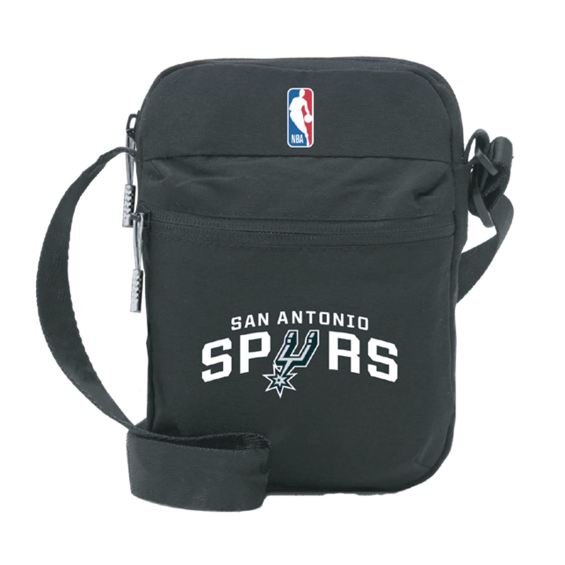 San Antonio Spurs NBA Side Bag Black