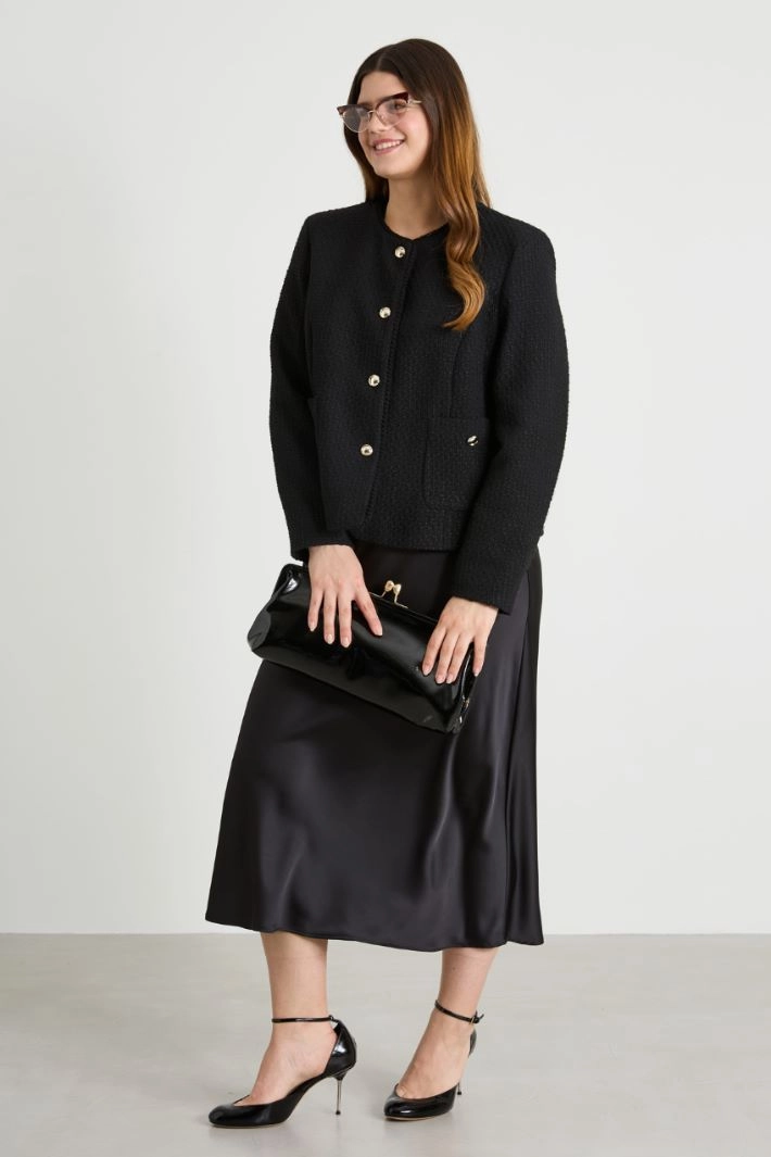 Tweed jacket - BLACK