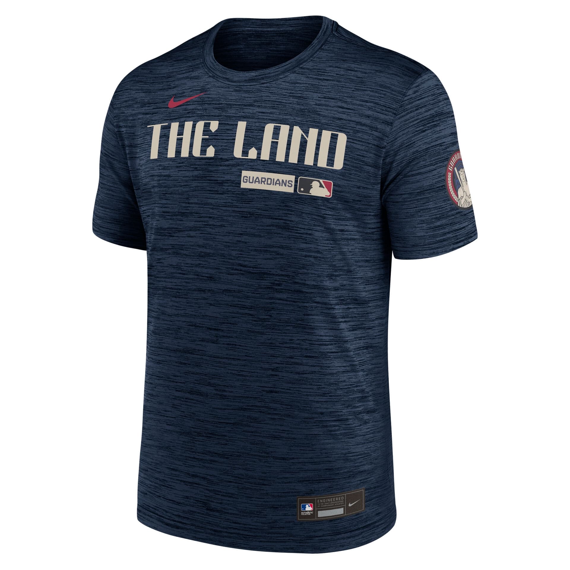 Cleveland Guardians City Connect 2026 MLB Authentic Velocity T-Shirt Navy