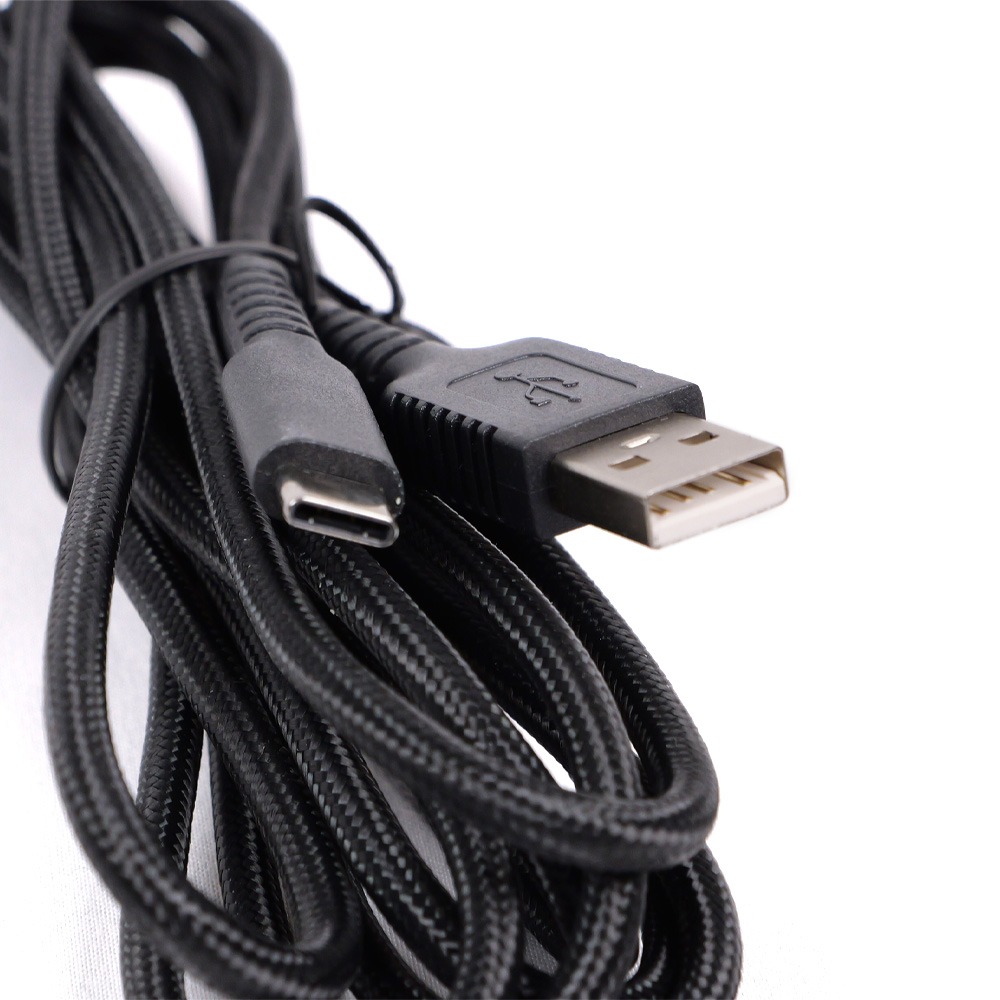 BRAIDED USB-A TO USB-C CABLE - 2.5 m