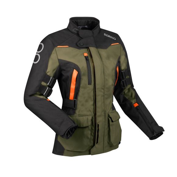 Veste Moto Bering LADY ZEPHYR - Noir / VertRef : BR1578