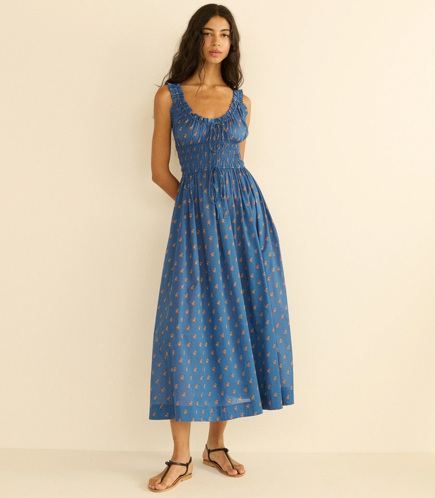 Emmaretta Midi Dress - Eartha Paisley