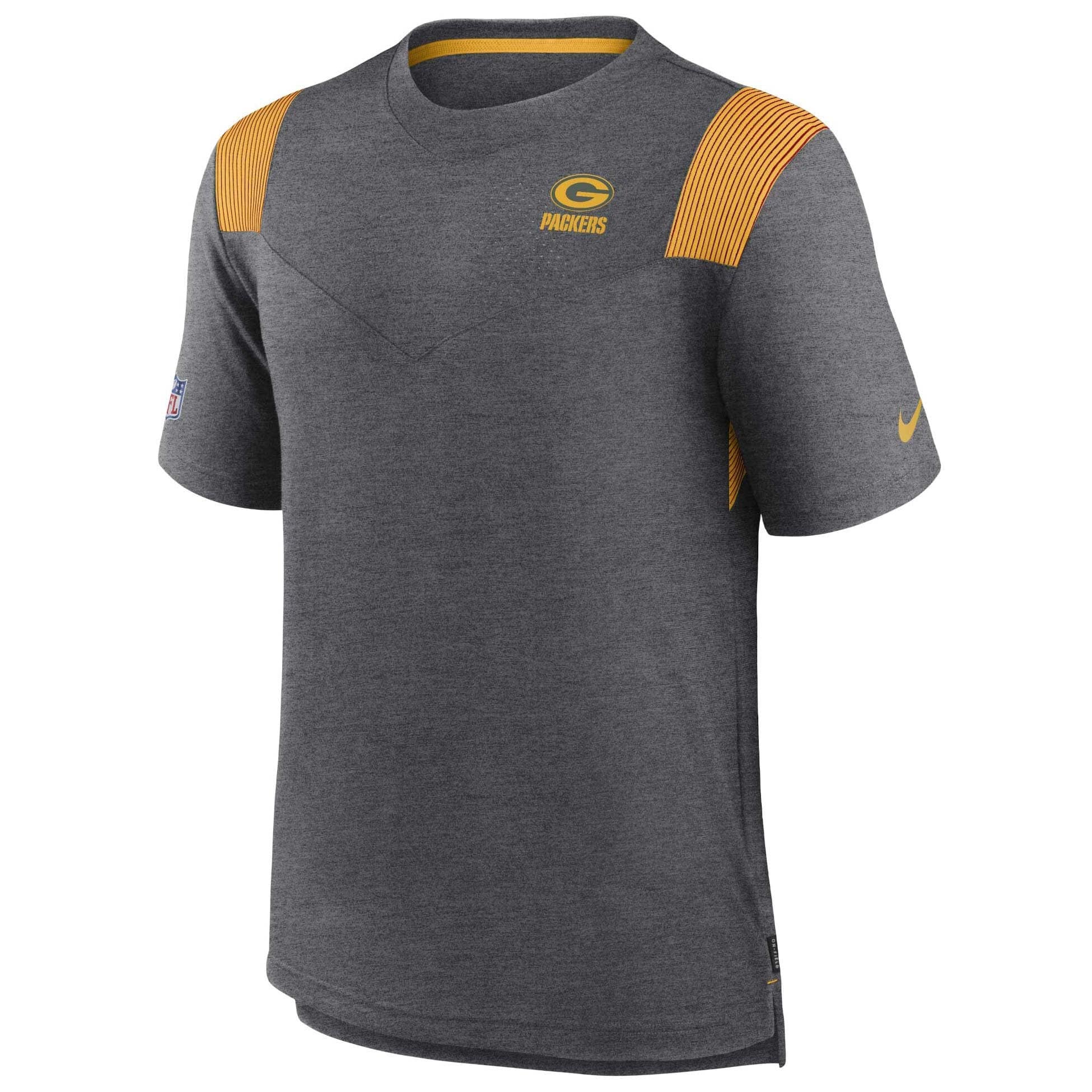 Green Bay Packers 2022 NFL Sideline Nike Performance Player Top Gray