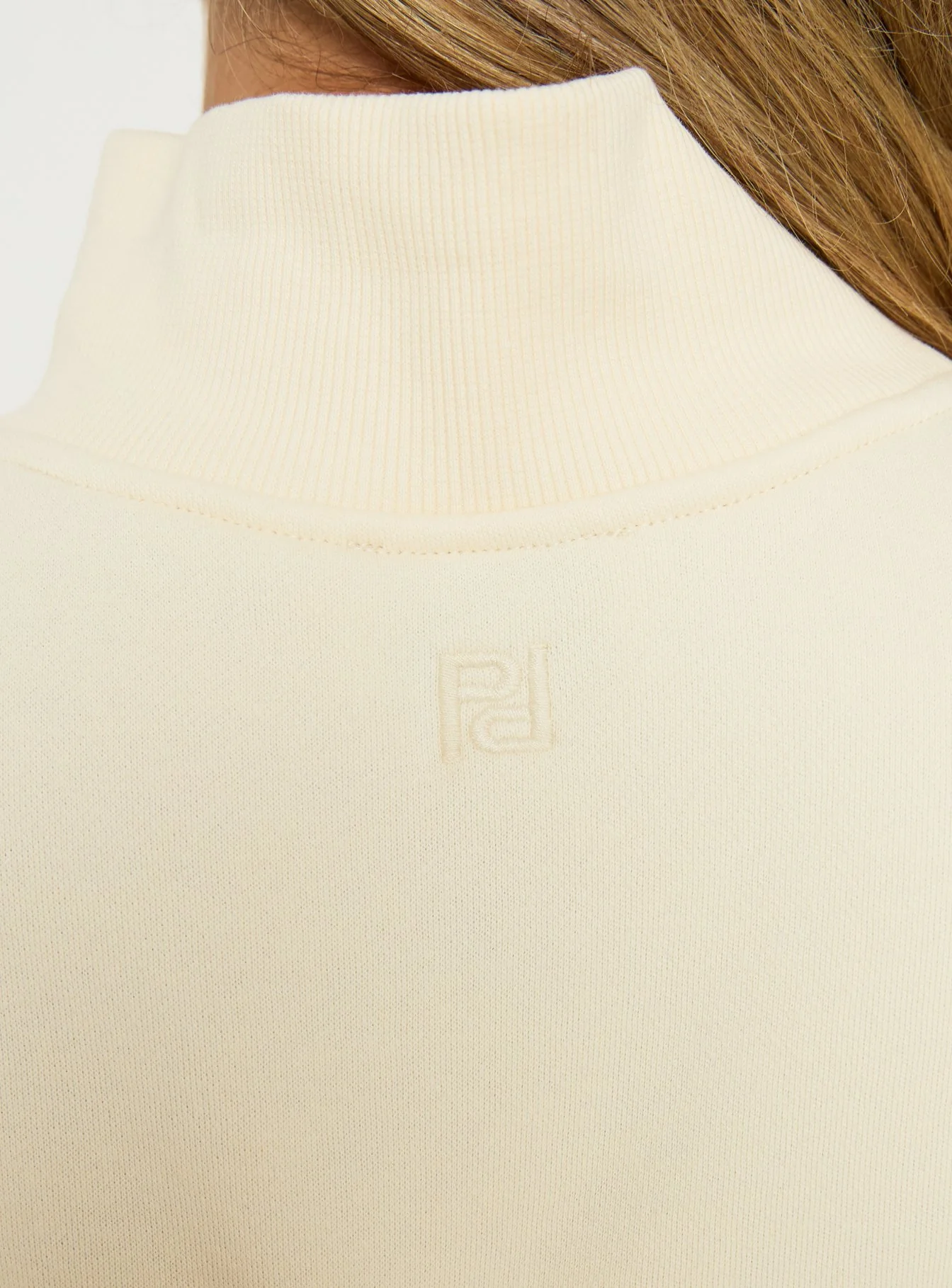 Anyya Funnel Neck Crew Jumper Cream