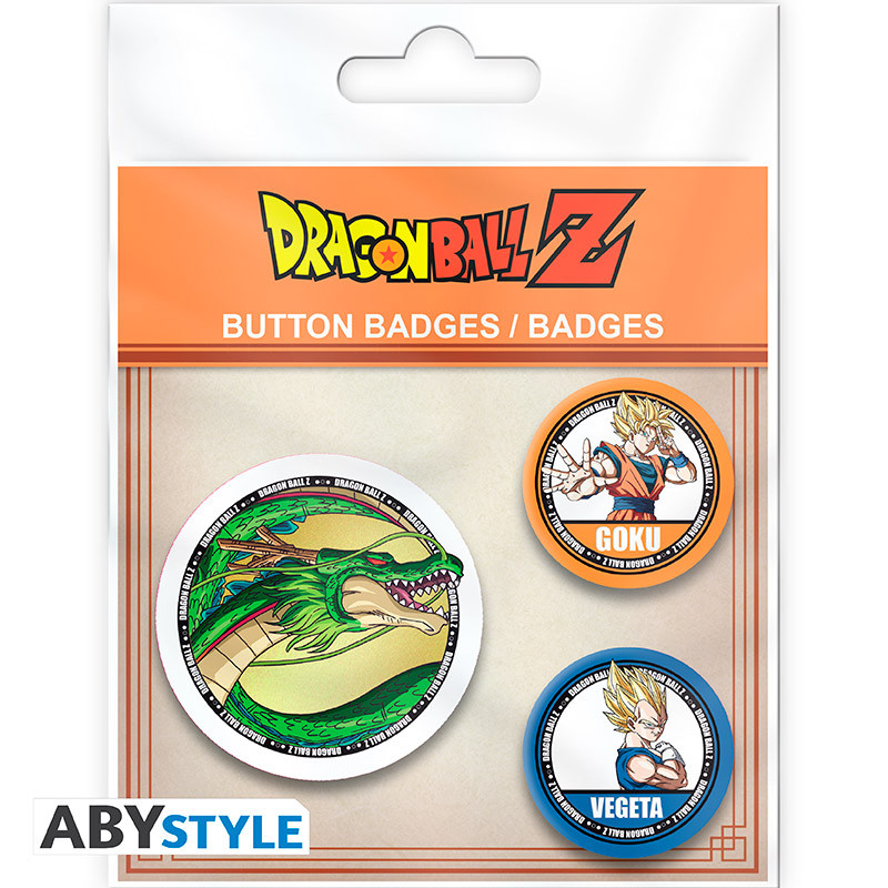 DRAGON BALL Z Badge Pack Goku, Vegeta & Shenron