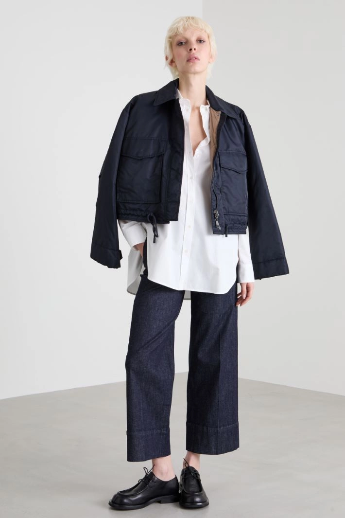 Stretch denim trousers - BLUE