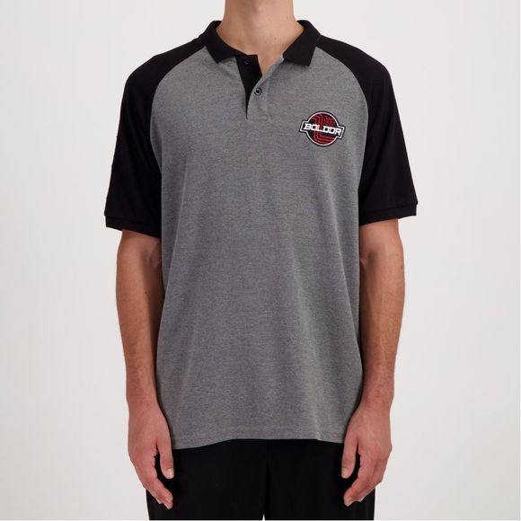 Bol d'Or RAGLAN CORPO Polo Shirt - Gray / BlackRef: BDO0009