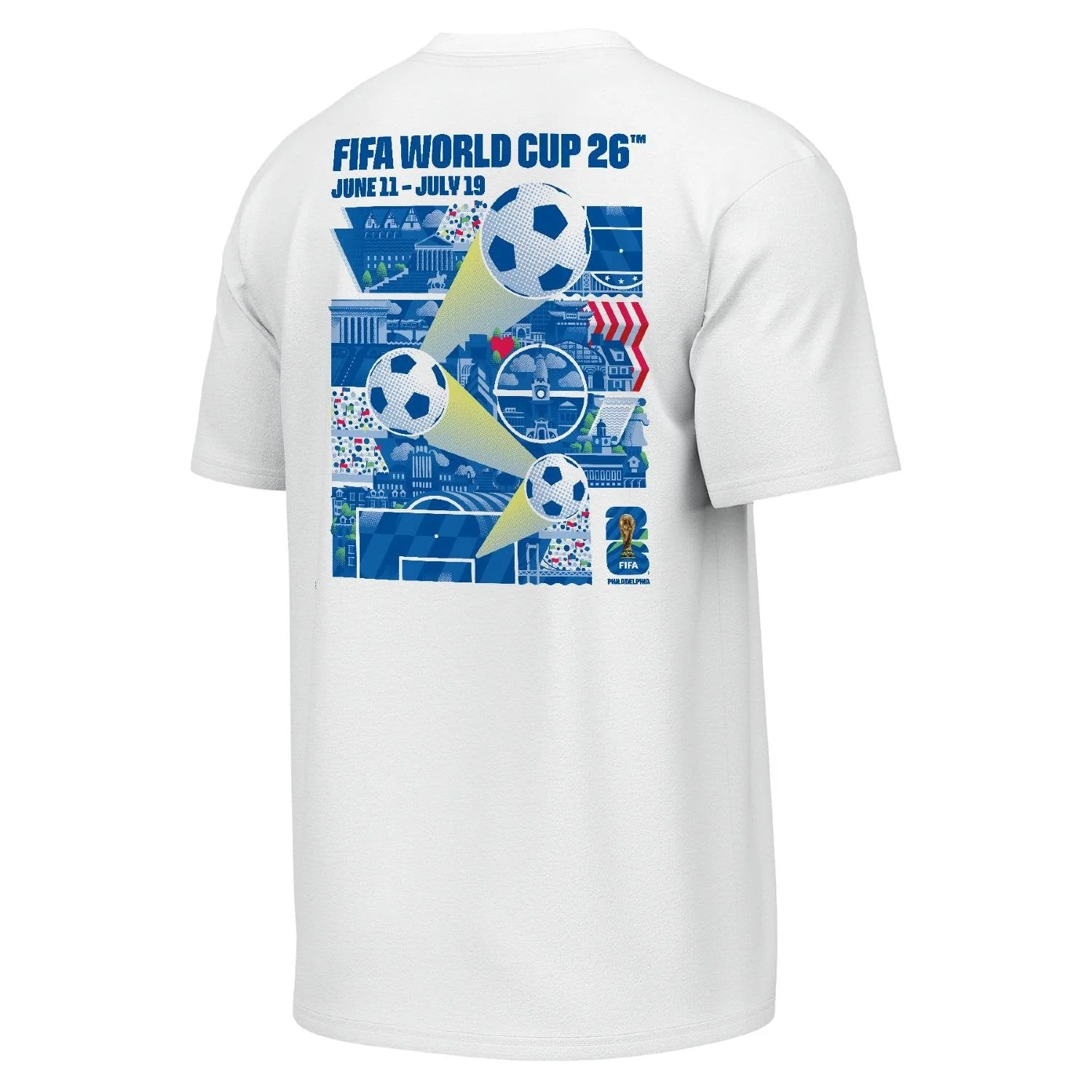 2026 Soccer Fan Collection Philadelphia Poster White T-Shirt - Unisex