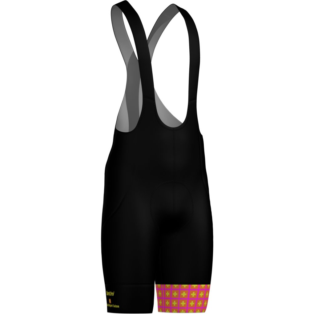 Santini Femmes Avec Zwift Grand Départ Suisse Bib Shorts Women- Tour de France™ 2026 Collection RE1375FBSUIS6TDF - black NE