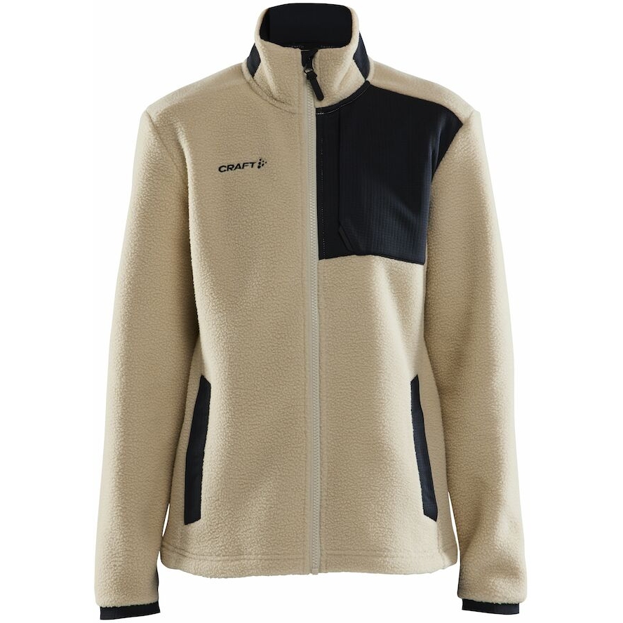 CRAFT ADV Explore Pile Fleece Jacket Women - Ecru-Black