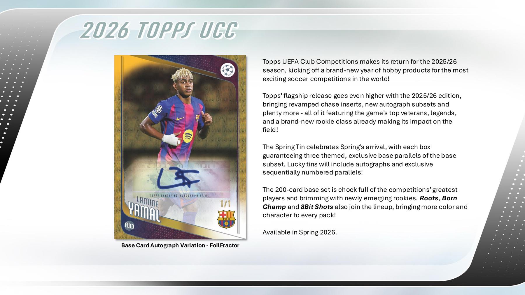 2025/26 Topps UEFA Club Competitions Soccer Spring Tin