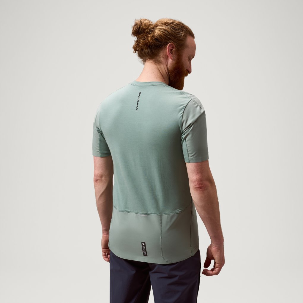 Endura Alltrack Ride Tech Short Sleeve Tee Men - sage green