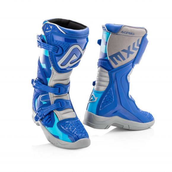 Acerbis X-TEAM KID BLUE/GREY cross boots - Blue / GrayRef: AE3145
