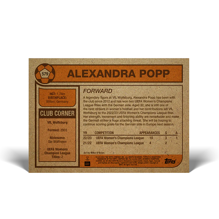 Topps UK - UCC Living Set Card #579 - Alexandra Popp