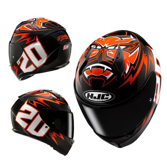 HJC C10 Full-Face Helmet - DIABLO MASK - Black / RedRef: HJ1179