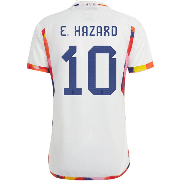 Belgium Eden Hazard Away Jersey 22/23 (White/Multi)