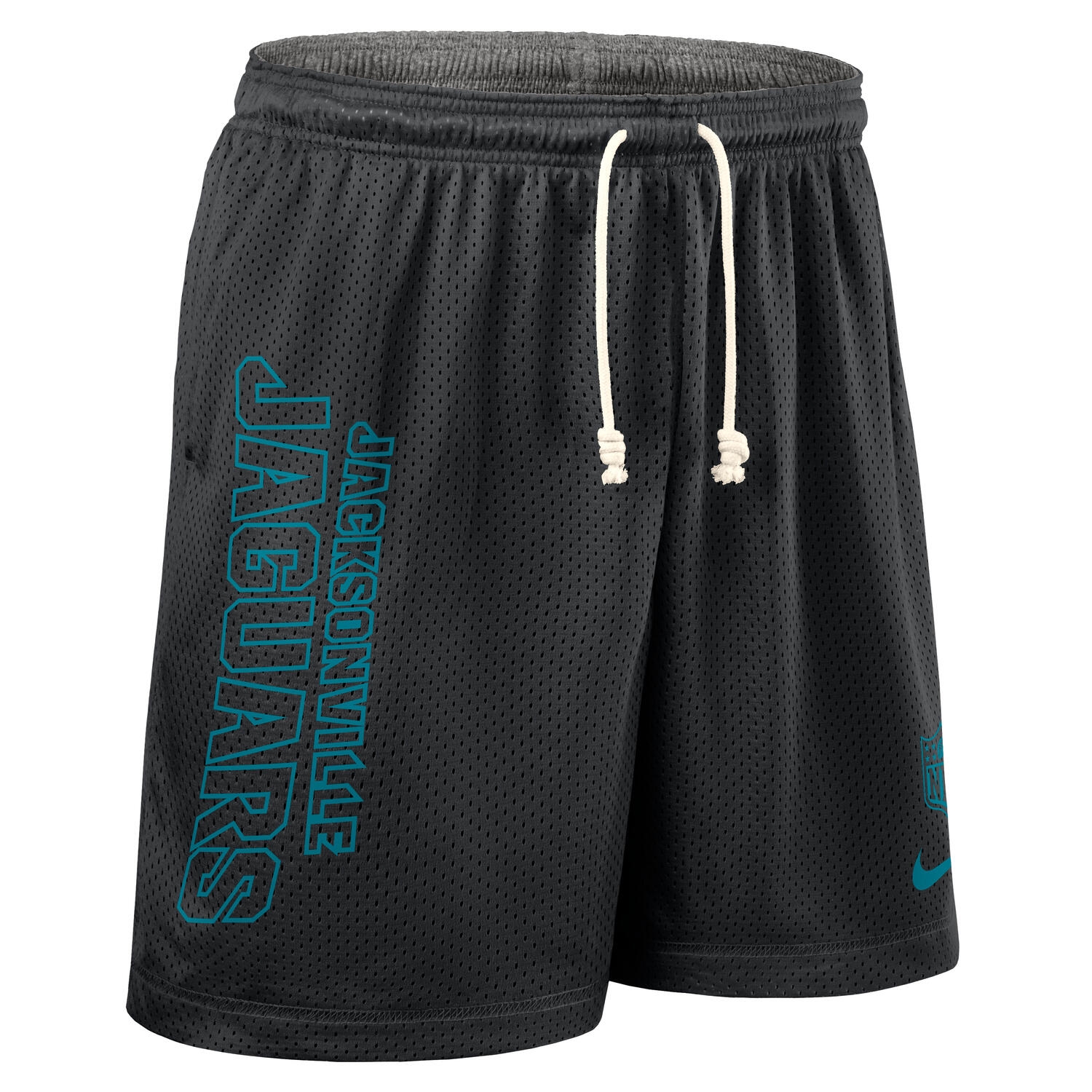 Jacksonville Jaguars 2025 NFL Sideline Reversible Mesh Nike Dri-FIT Shorts Black