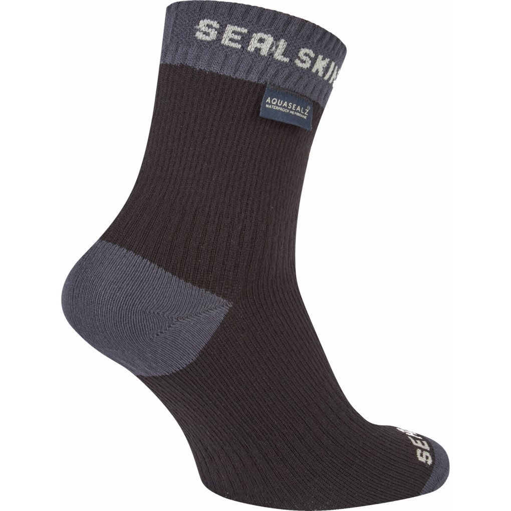 SealSkinz Wretham Waterproof Warm Weather Ankle Length Socks - Black