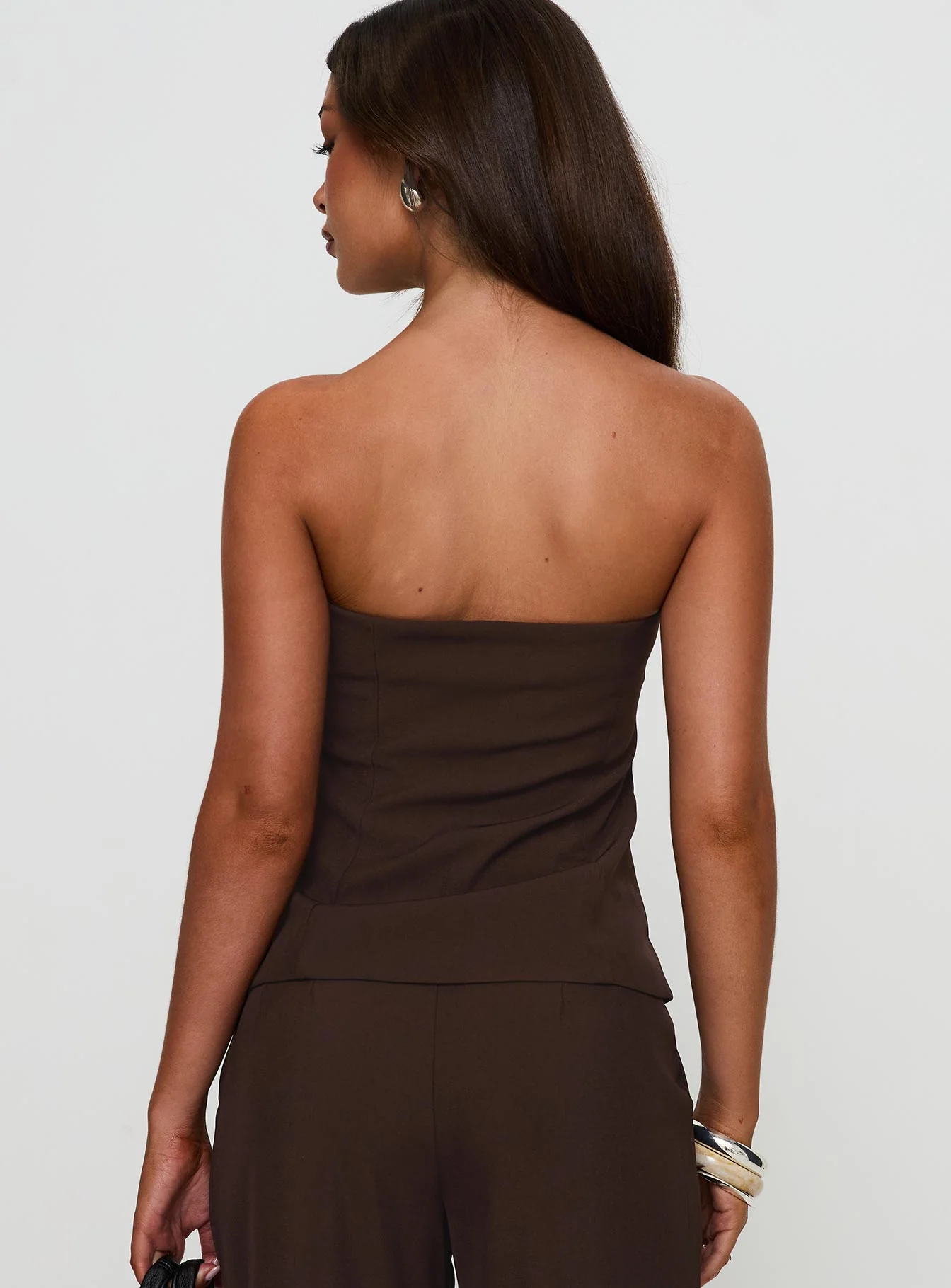 Irresistible Strapless Top Chocolate