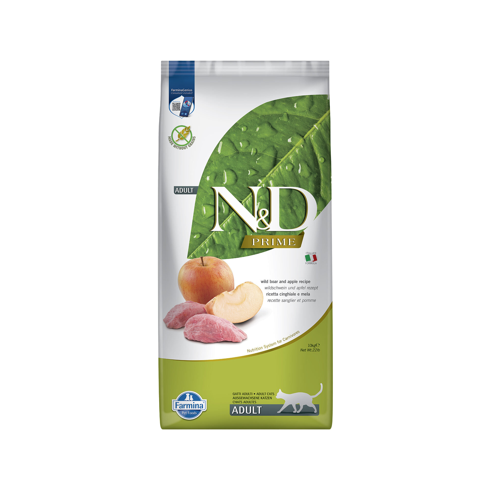 Farmina N&D Prime Adult Cat Food - Wild Boar - 10 kg