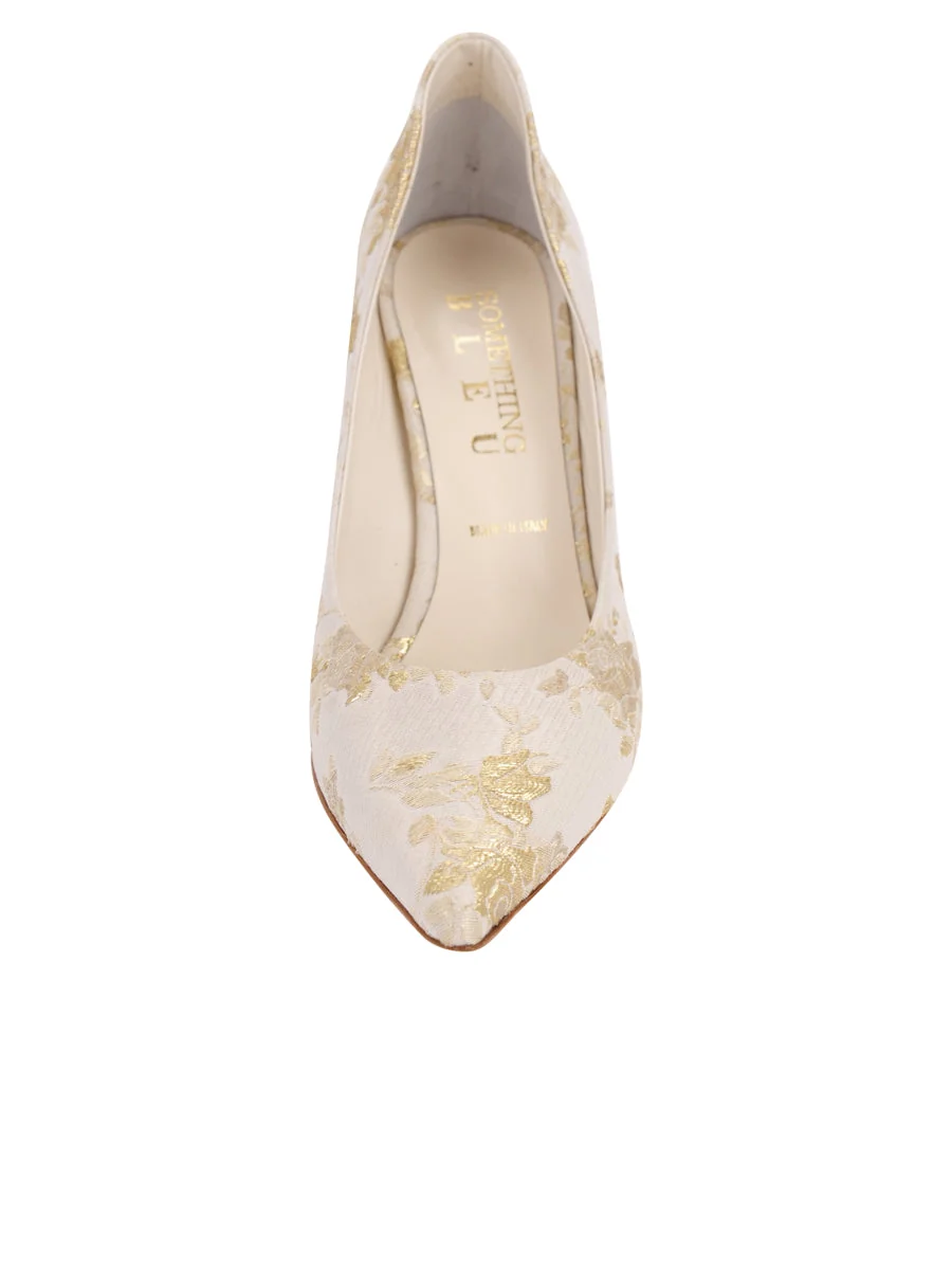 Stella Pointed Toe Pump Brocade