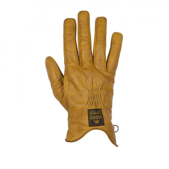 Helstons SWALLOW Soft Leather Gloves - Yellow / BrownRef: HS0751