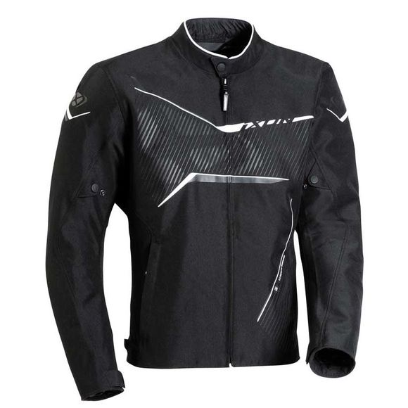Ixon Slash - Black / White Motorcycle JacketRef: IX1360