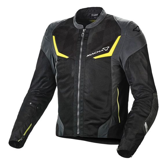 Macna Orcano Night Eye - Black / Yellow Motorcycle JacketRef: MAC0280