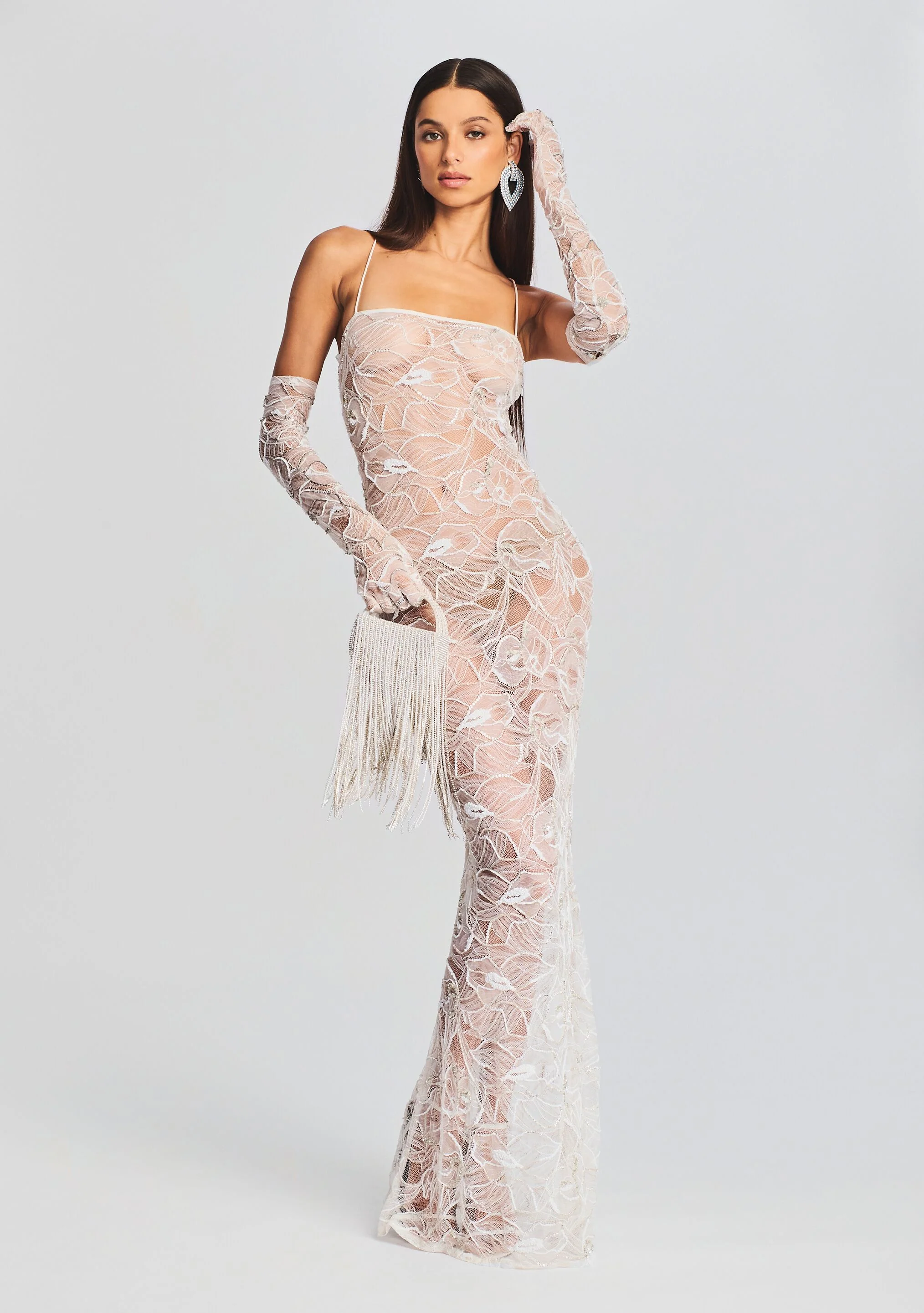 Ruby Embellished Lace Dress