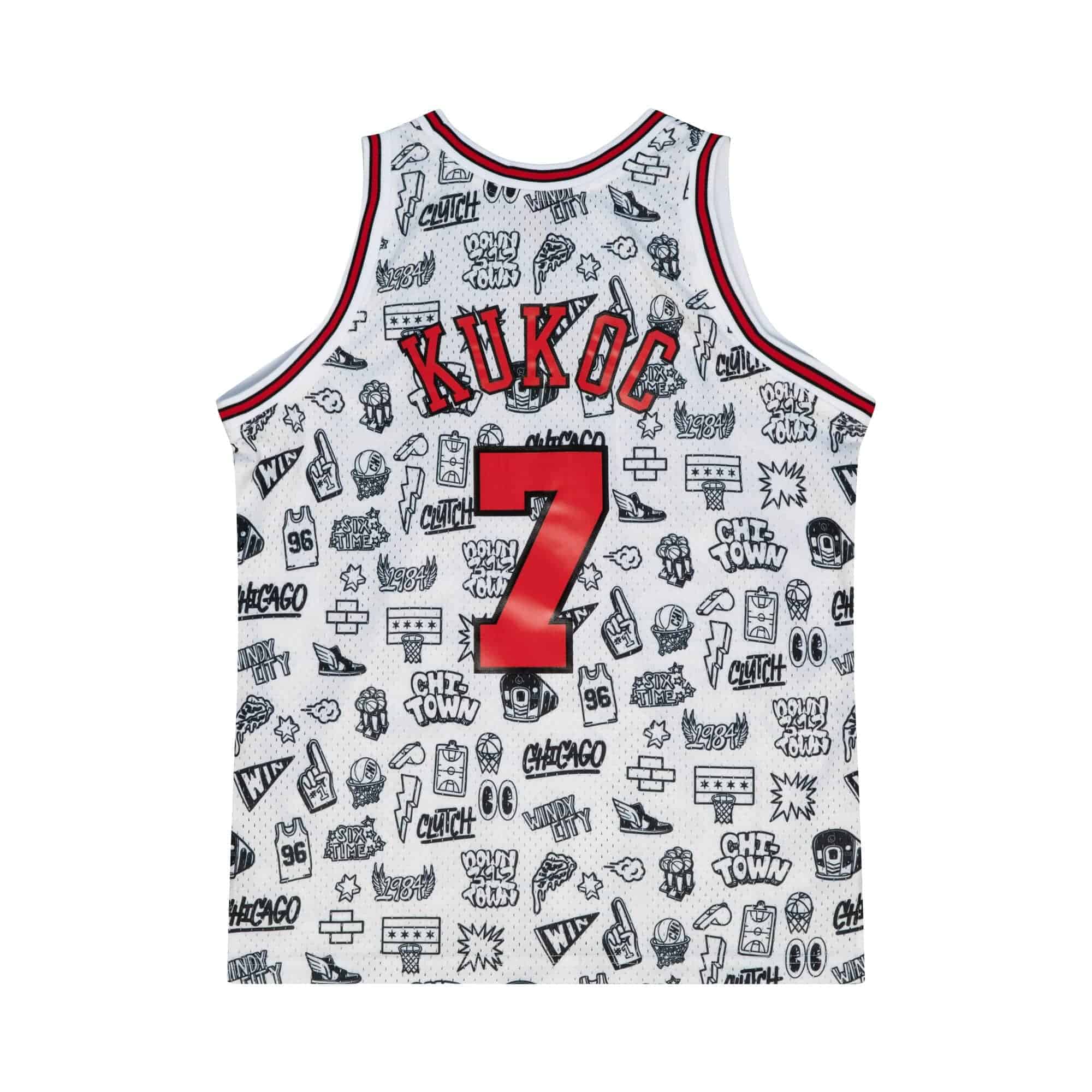 Toni Kukoč #7 Chicago Bulls Doodle Mitchell & Ness Swingman NBA Jersey